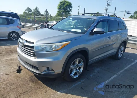 2015 Toyota Highlander Limited Platinum V6 из США, поврежденный, VIN 5TDDKRFH4FS119236